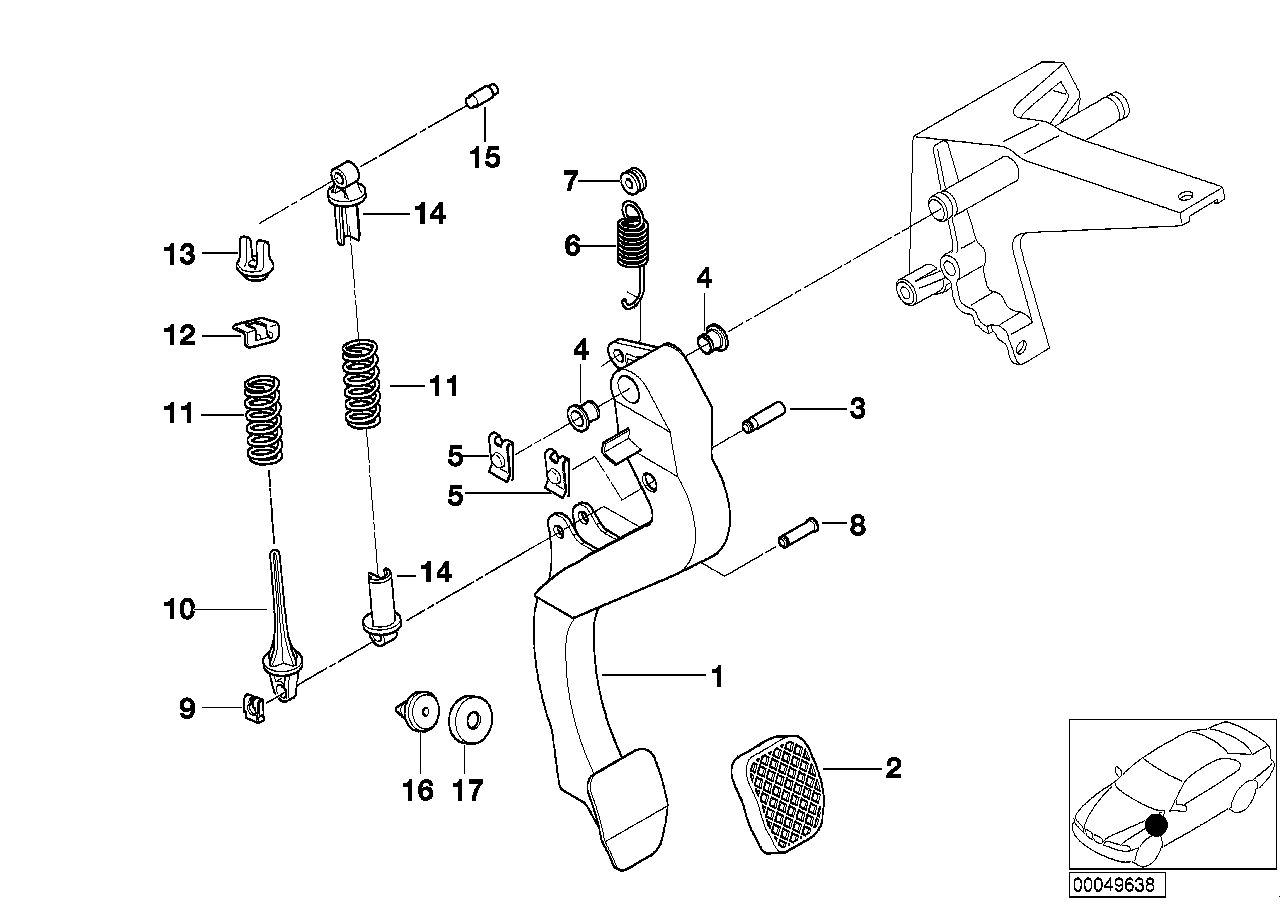 Bmw e39 проваливается педаль тормоза