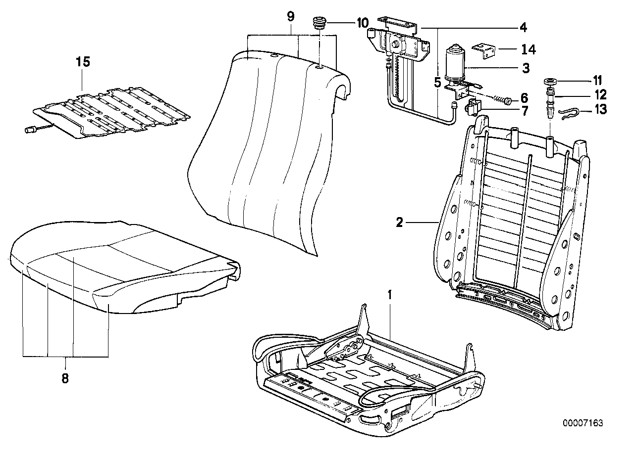 Как разобрать сиденье bmw e34