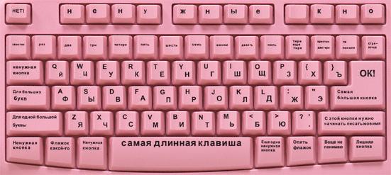 Клавиатура для блондинки