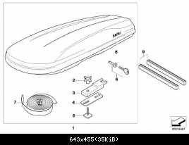 Багажник Бокс на крышу, новый, оригинальный BMW