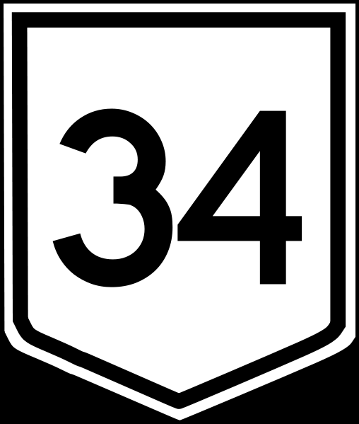 508px-Australian Route 34.svg