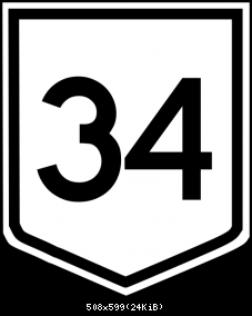 508px-Australian Route 34.svg